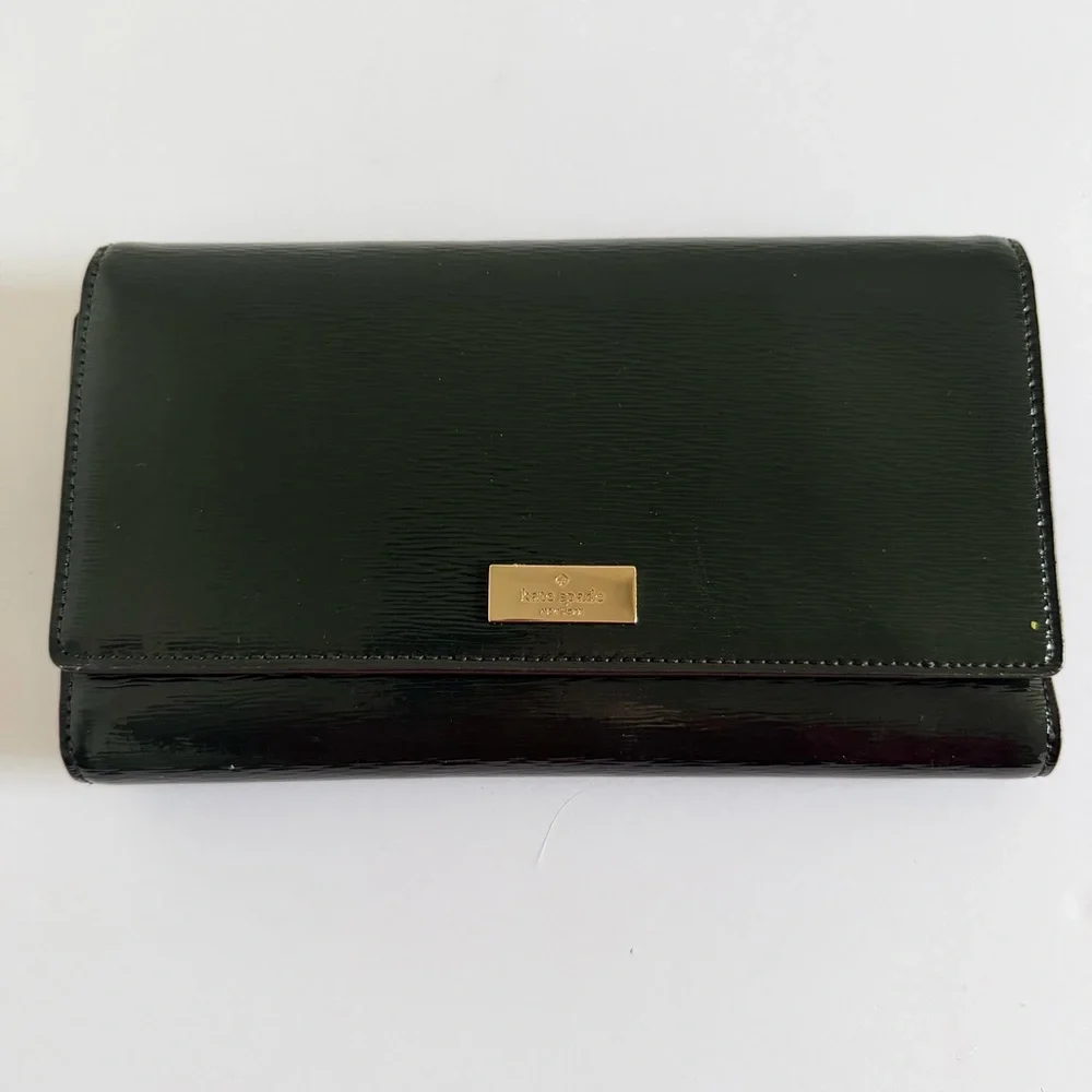 KATE SPADE‎ Bixby Place Phoenix Trifold Clutch Wallet Spruce Green NWOT